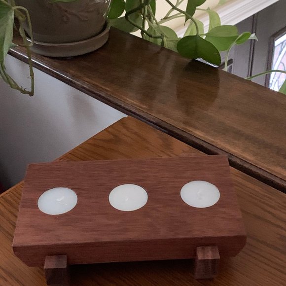 Tea Light Candle Holder - Handcrafted - Picture 5 of 5